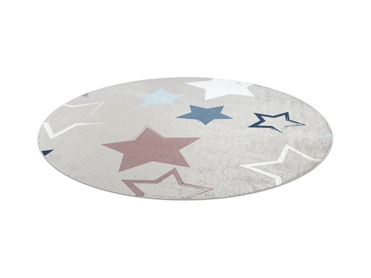 Tapis lavable BAMBINO 48130 cercle Étoiles pour les enfants antidéra cercle 120 cm
