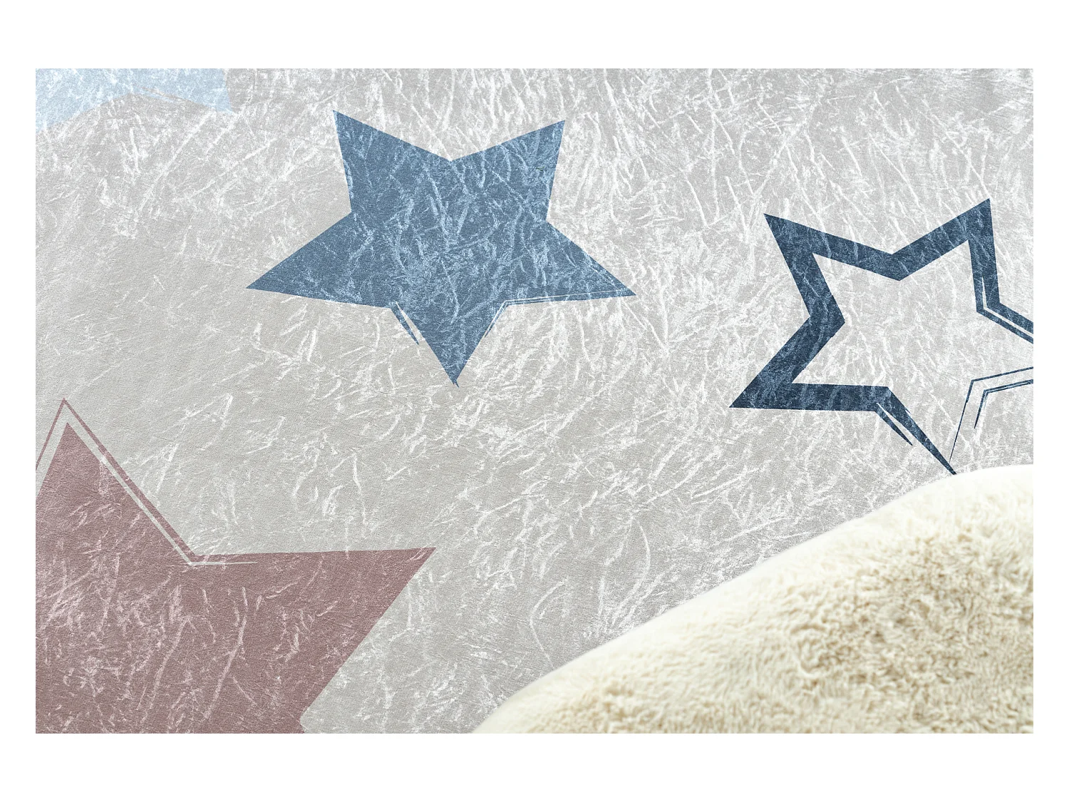 Tapis lavable BAMBINO 48130 cercle Étoiles pour les enfants antidéra cercle 120 cm