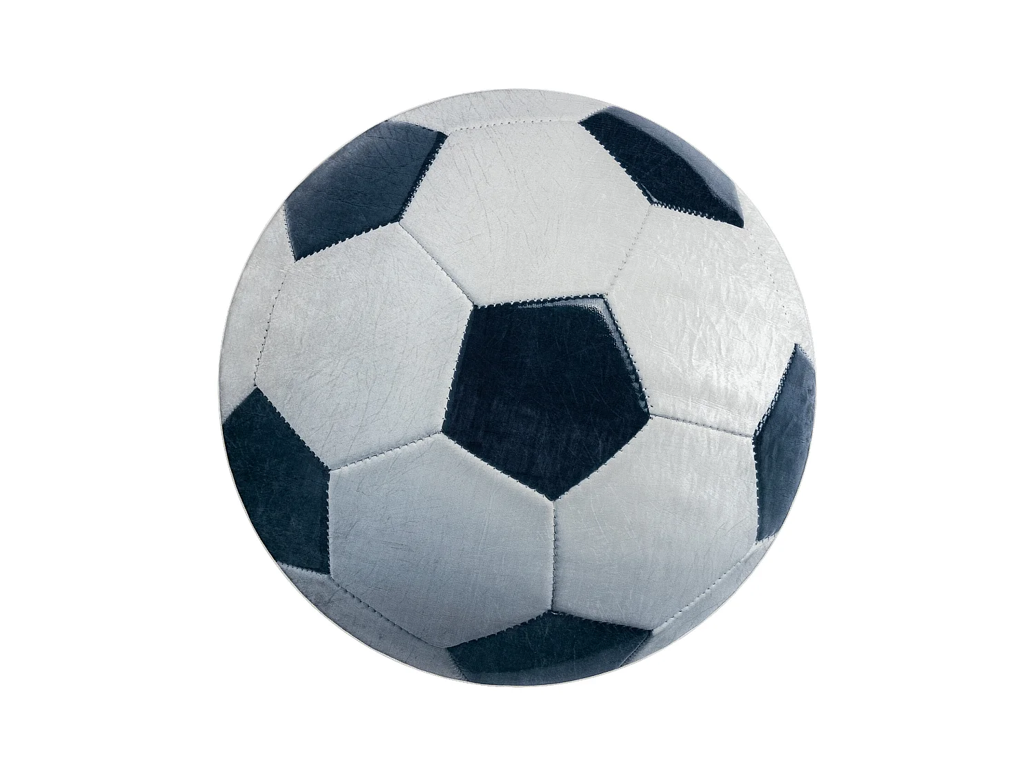 BAMBINO 38540 cirkel tapijt wasbaar - voetbal voor kinderen antislip - cercle 80 cm