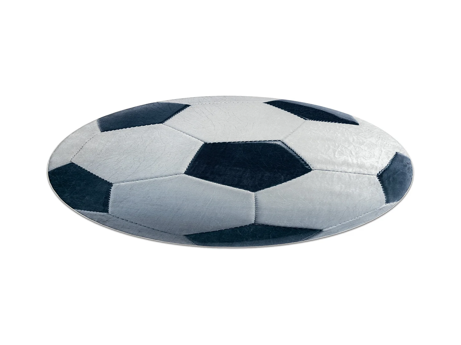 BAMBINO 38540 cirkel tapijt wasbaar - voetbal voor kinderen antislip - cercle 80 cm