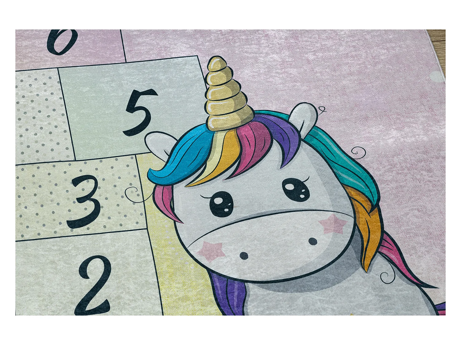 BAMBINO 54060 tapijt wasbaar Yksisarvinen, hinkelen voor kinderen anti 160x220 cm