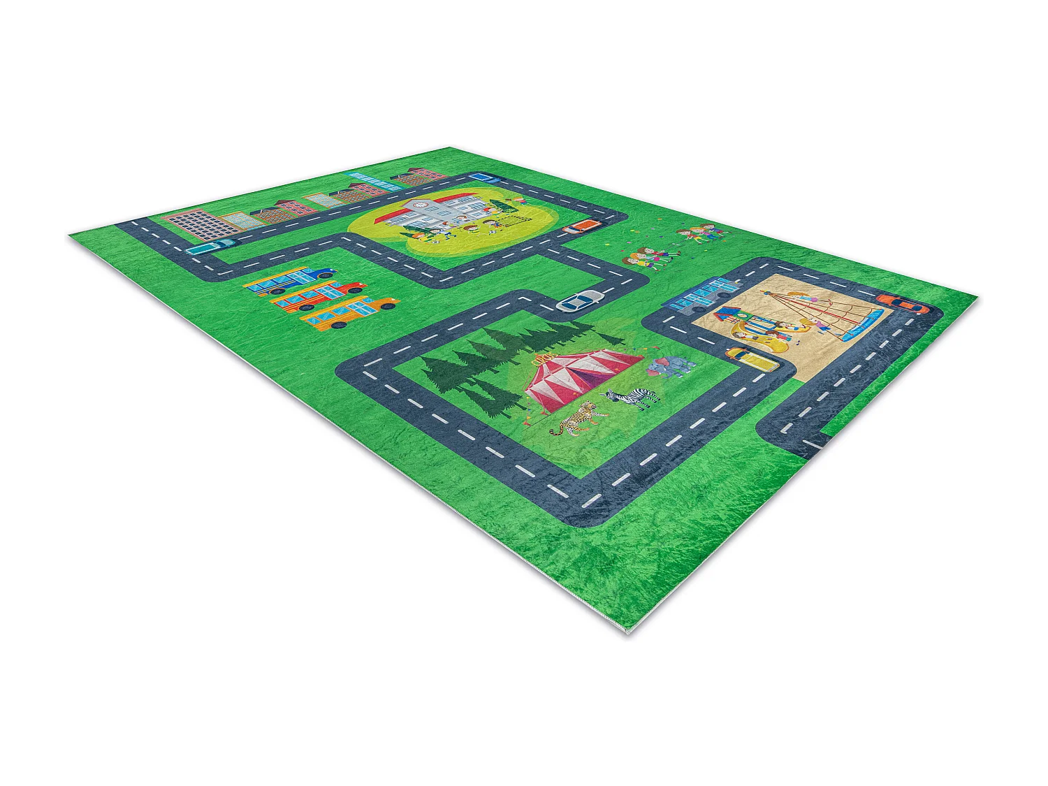 Tapis lavable BAMBINO 2660 Ville, rues pour les enfants antidérapant  160x220 cm