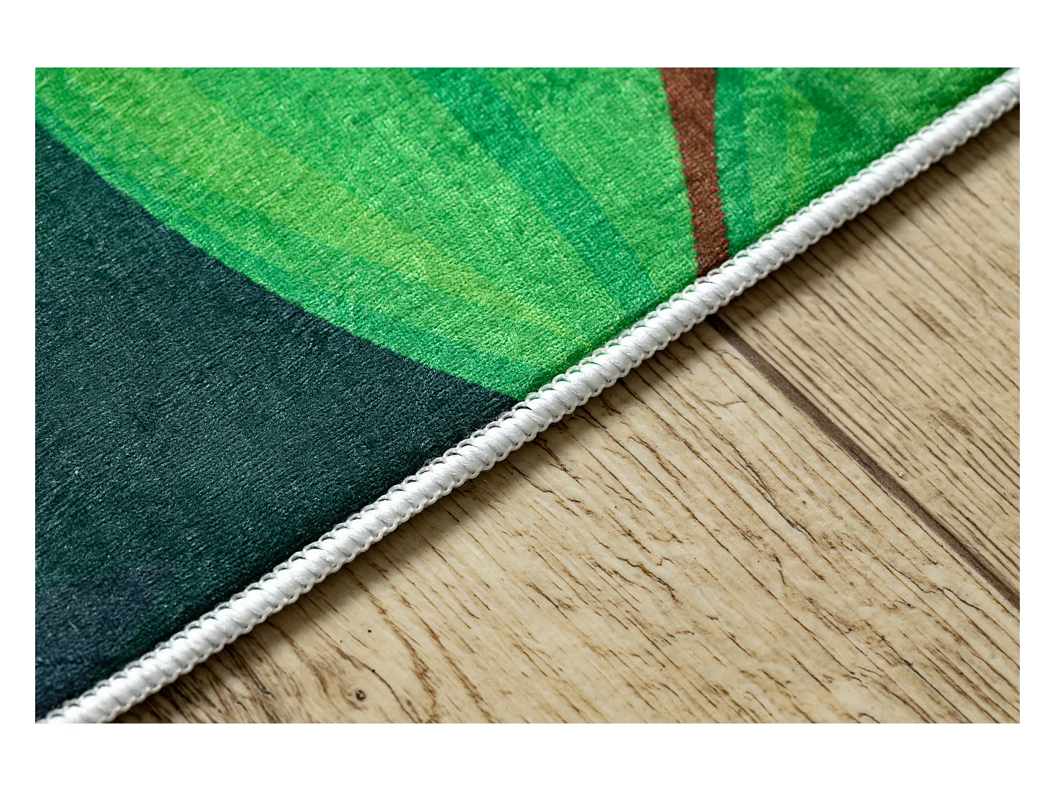 BAMBINO 2705 Waschteppich Tiere, Afrika für Kinder Anti-Rutsch - grü 160x220 cm