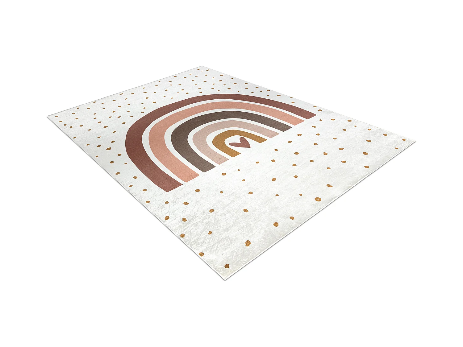 Tapis lavable BAMBINO 46960 Arc-en-ciel, points pour les enfants antid 140x200 cm