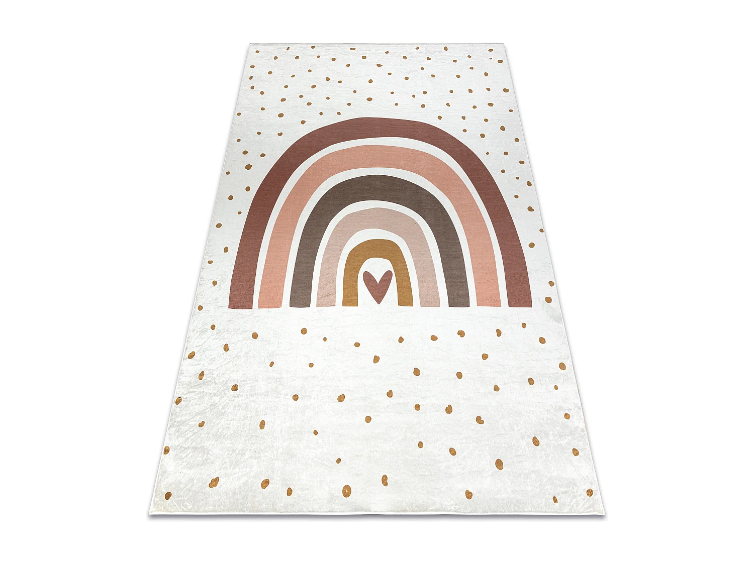 Tapis lavable BAMBINO 46960 Arc-en-ciel, points pour les enfants antid 140x200 cm