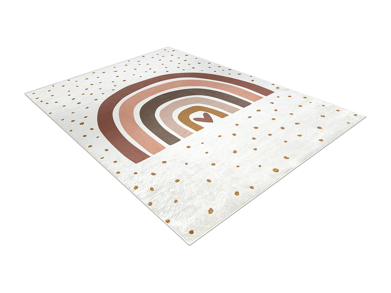 Tapis lavable BAMBINO 46960 Arc-en-ciel, points pour les enfants antid 140x200 cm
