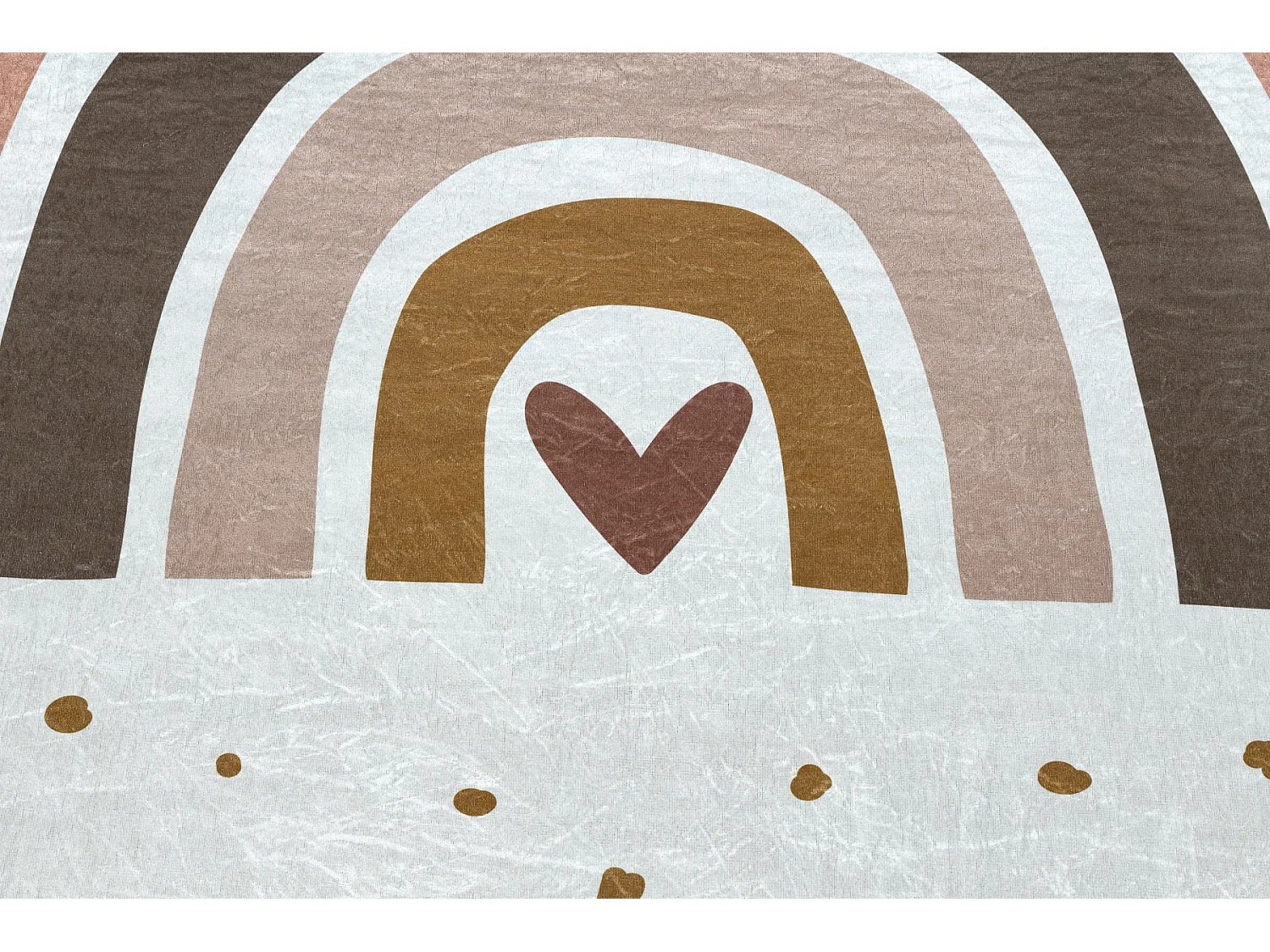 Tapis lavable BAMBINO 46960 Arc-en-ciel, points pour les enfants antid 140x200 cm