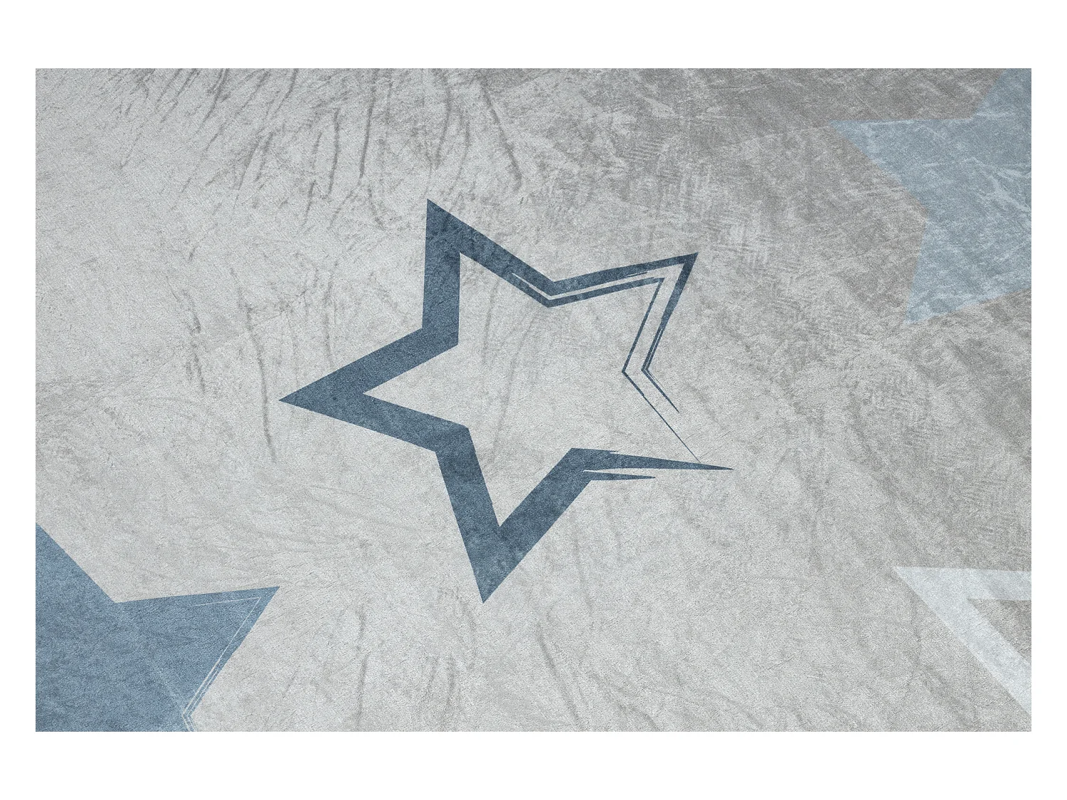 BAMBINO 48130 Waschteppich Sterne für Kinder Anti-Rutsch - beige / gr 200x290 cm