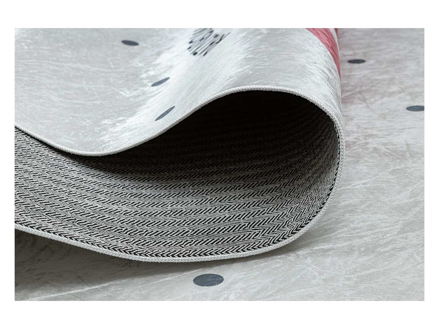 Alfombra lavable BAMBINO 47810 Arcoiris, puntos para niños antidesliz 140x200 cm