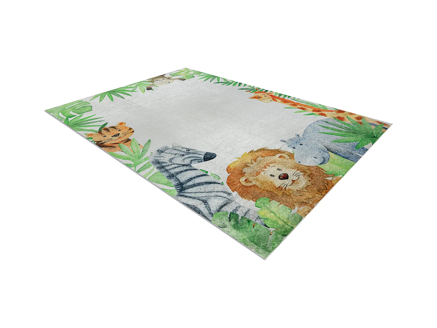 BAMBINO 54090 Tapete Animais, África para crianças antiderrapante -  160x220 cm
