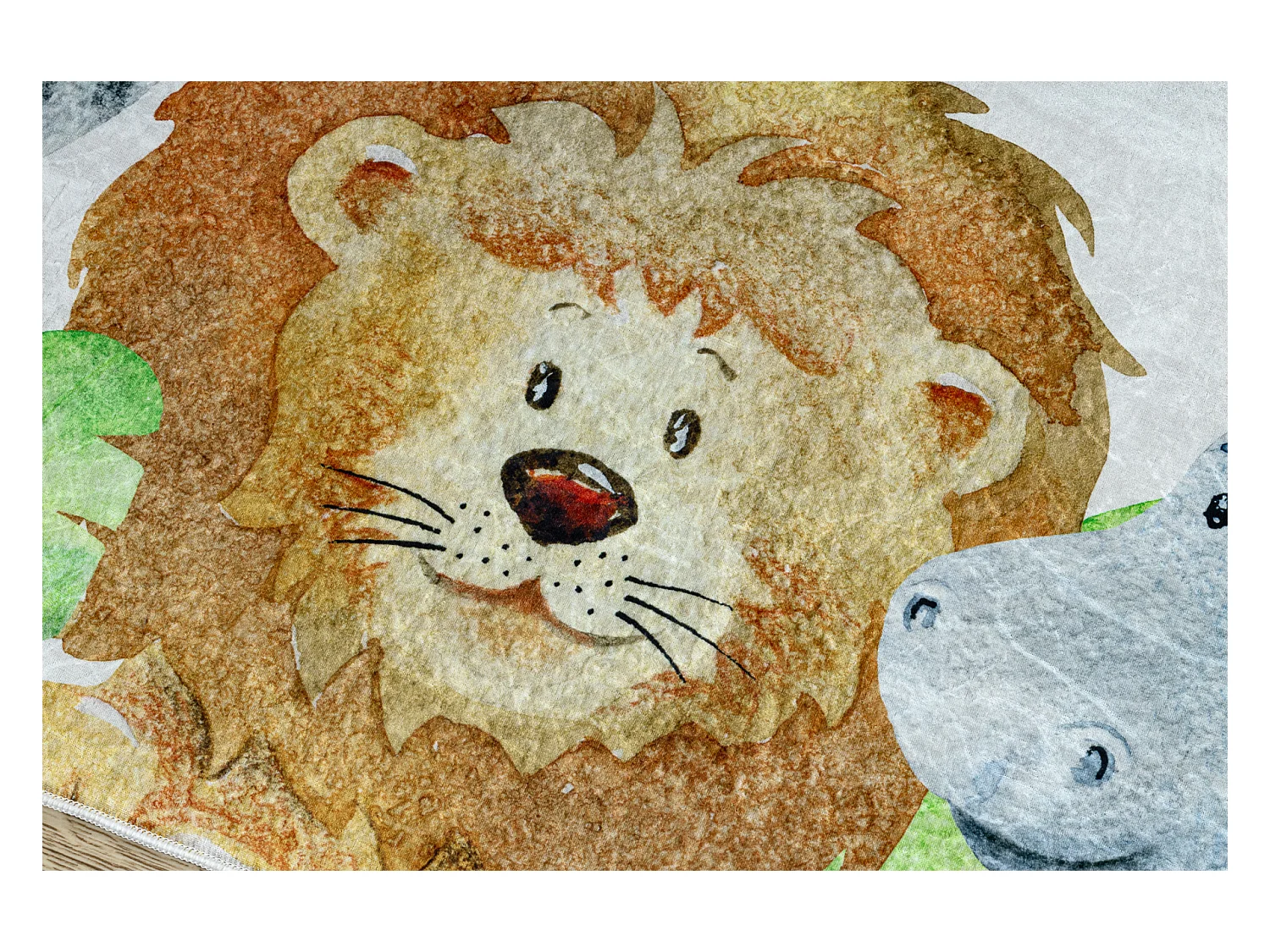 BAMBINO 54090 Tapete Animais, África para crianças antiderrapante -  160x220 cm