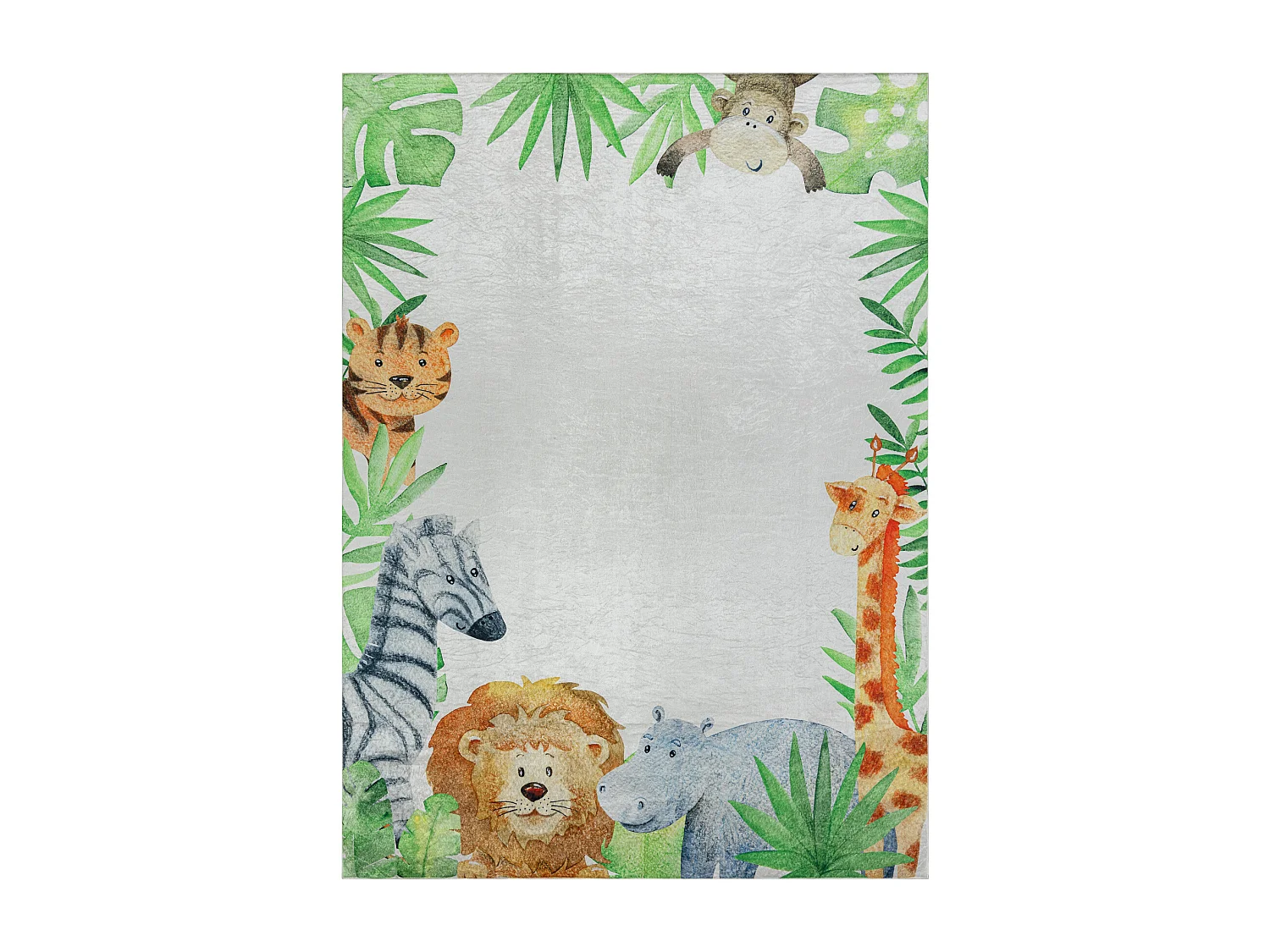 Tappeto lavabile BAMBINO 54090 Animali, Africa per bambini antiscivolo 160x220 cm