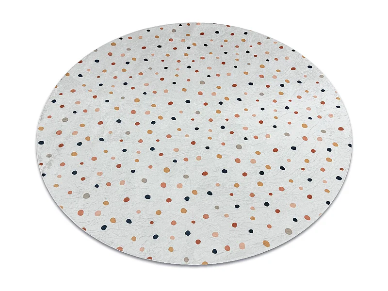 Tapis lavable BAMBINO 47890 cercle Points pour les enfants antidérapa cercle 80 cm