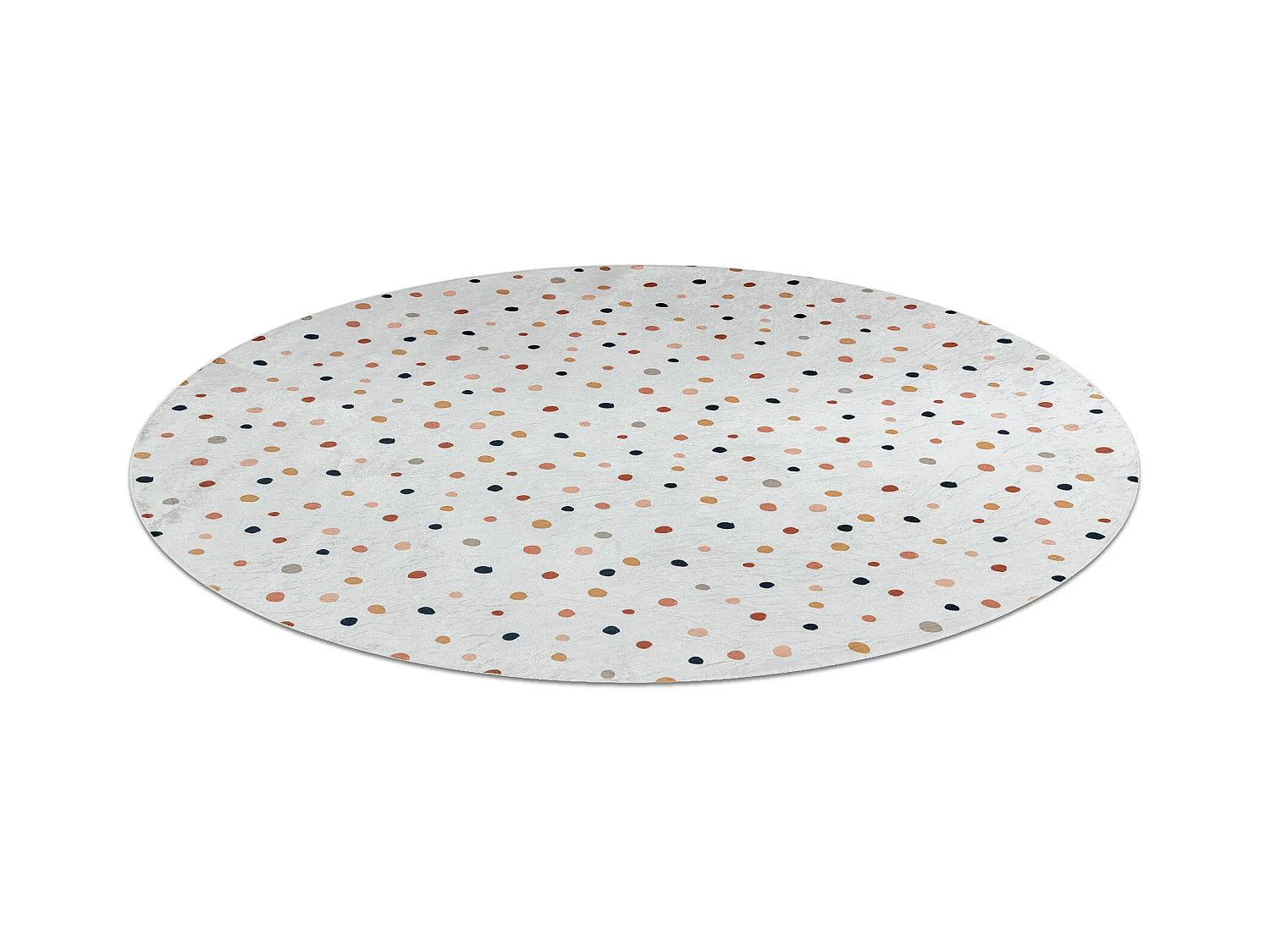 Dywan do prania BAMBINO 47890 koło Kropki dla dzieci, antypoślizgowy cercle 80 cm