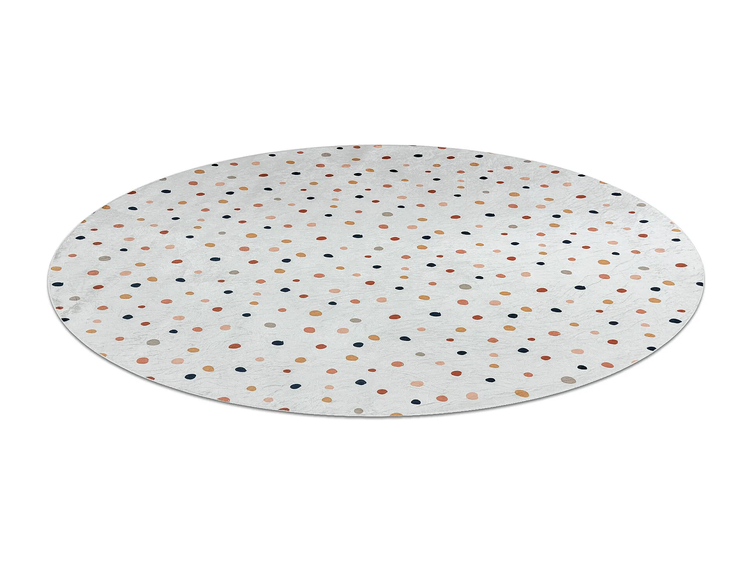 Tappeto lavabile BAMBINO 47890 cerchio Punti per bambini antiscivolo - cercle 80 cm