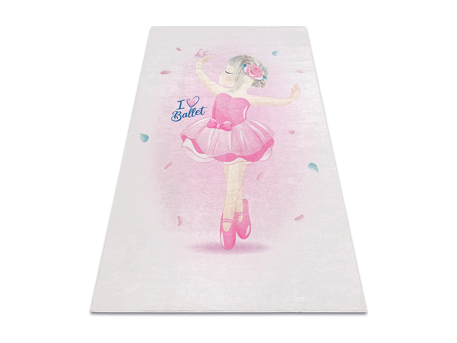 Tappeto lavabile BAMBINO 42830 Ballerina per bambini antiscivolo - ros 200x290 cm