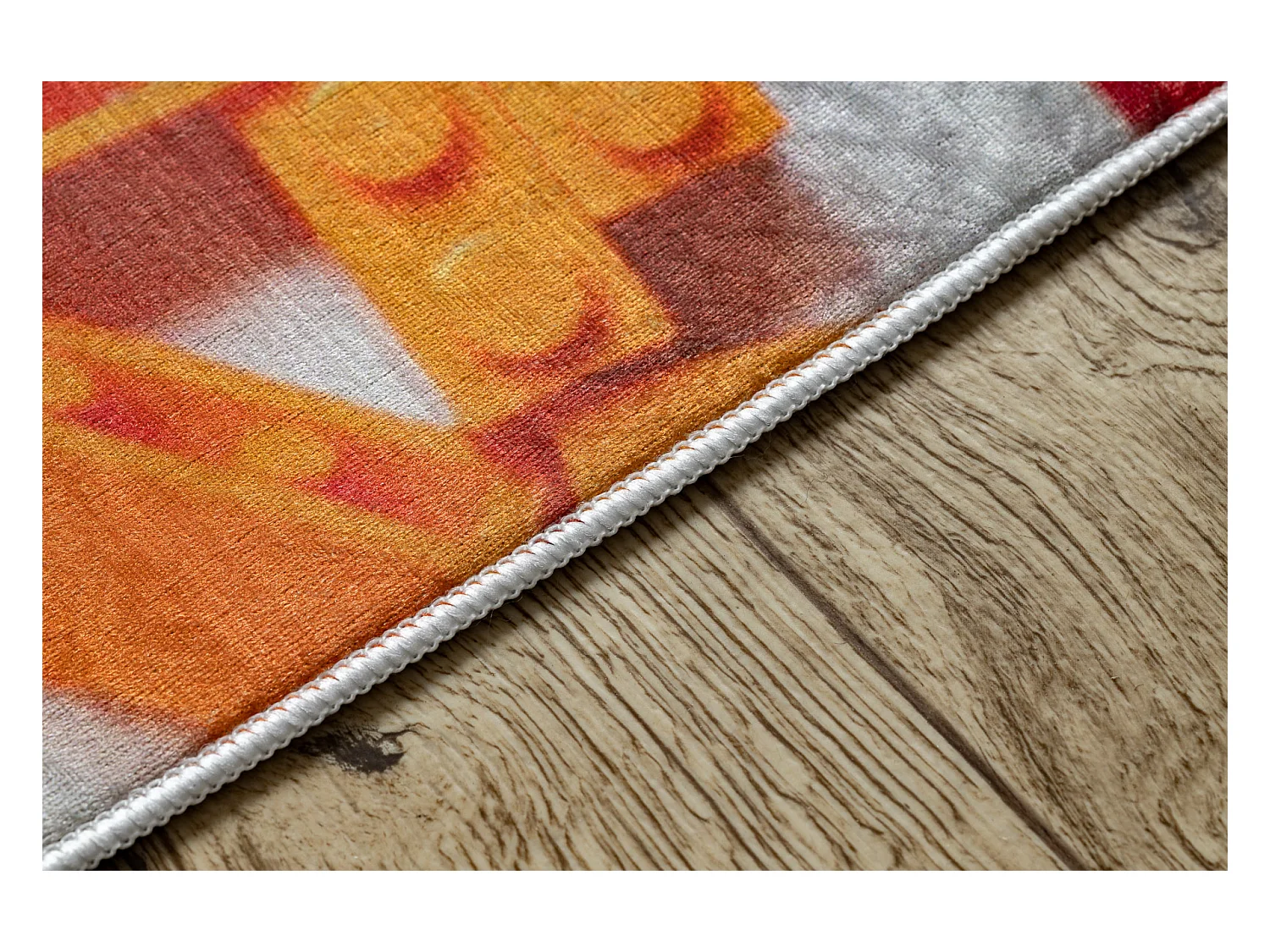 BAMBINO 38480 tapijt wasbaar Bouwpakket voor kinderen antislip - grijs 200x290 cm