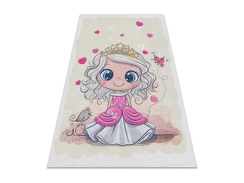 Tapis lavable BAMBINO 43020 Princesse, étoiles pour les enfants antid 160x220 cm