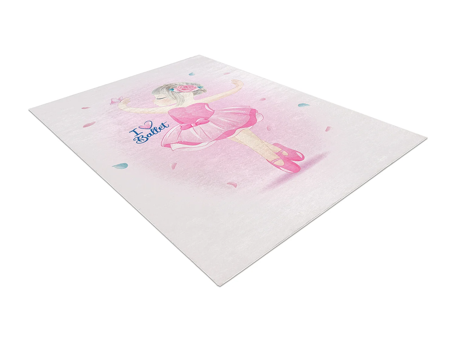 Tappeto lavabile BAMBINO 42830 Ballerina per bambini antiscivolo - ros 140x200 cm