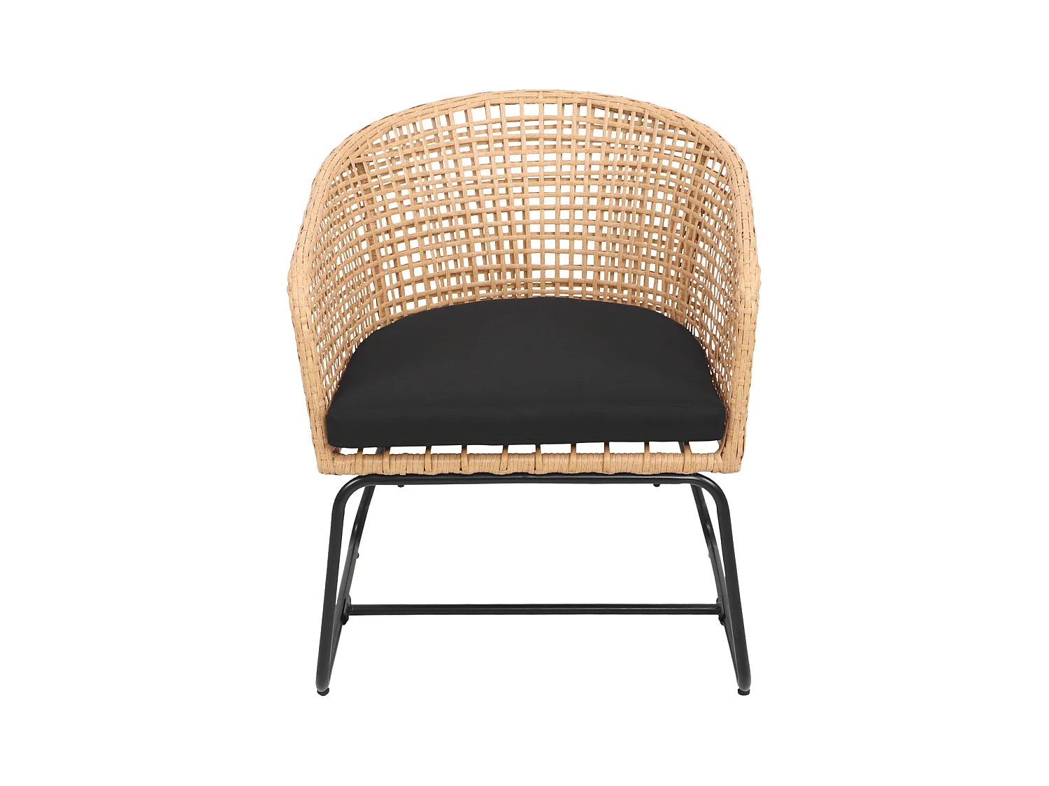 Set van 2 kunststof rotan fauteuils met kussens RINA