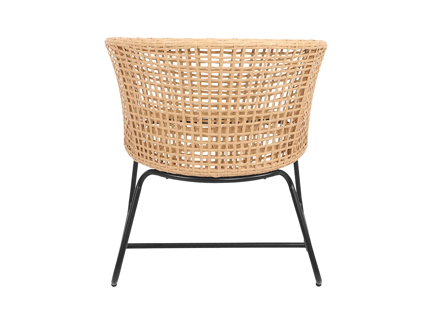 Set van 2 kunststof rotan fauteuils met kussens RINA