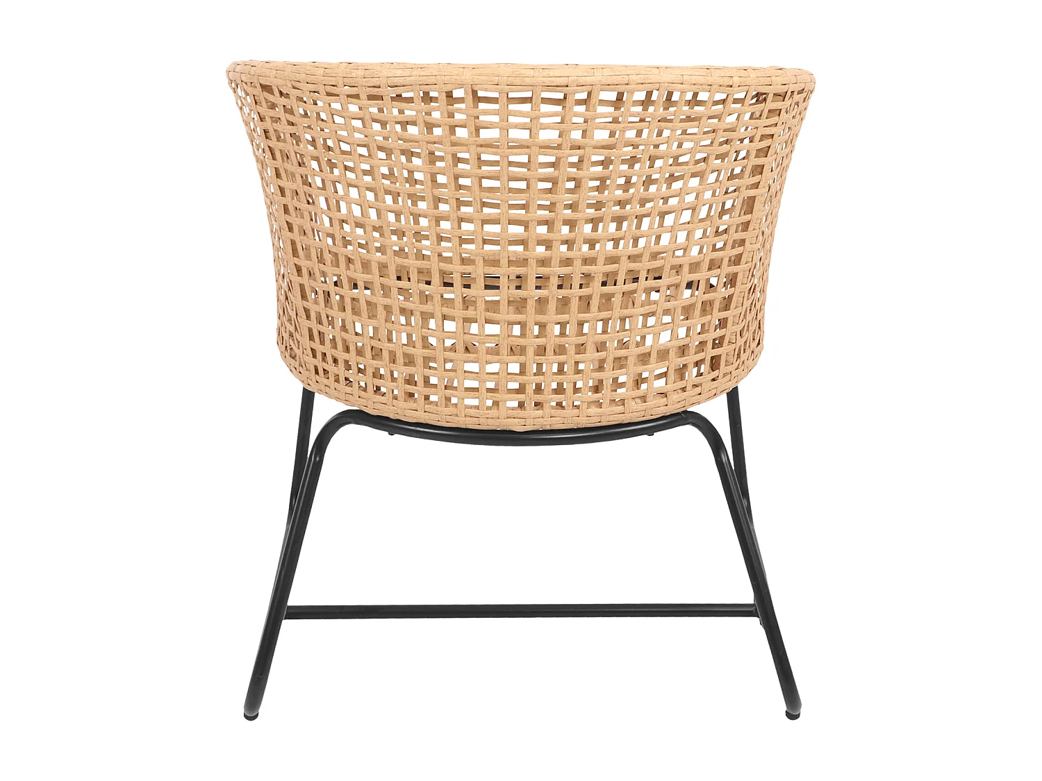 Lot de 2 fauteuils en rotin synthétique avec coussins RINA - HAPPY GARDEN