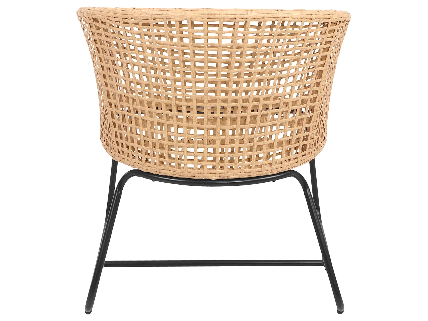 Lot de 2 fauteuils en rotin synthétique avec coussins RINA - HAPPY GARDEN