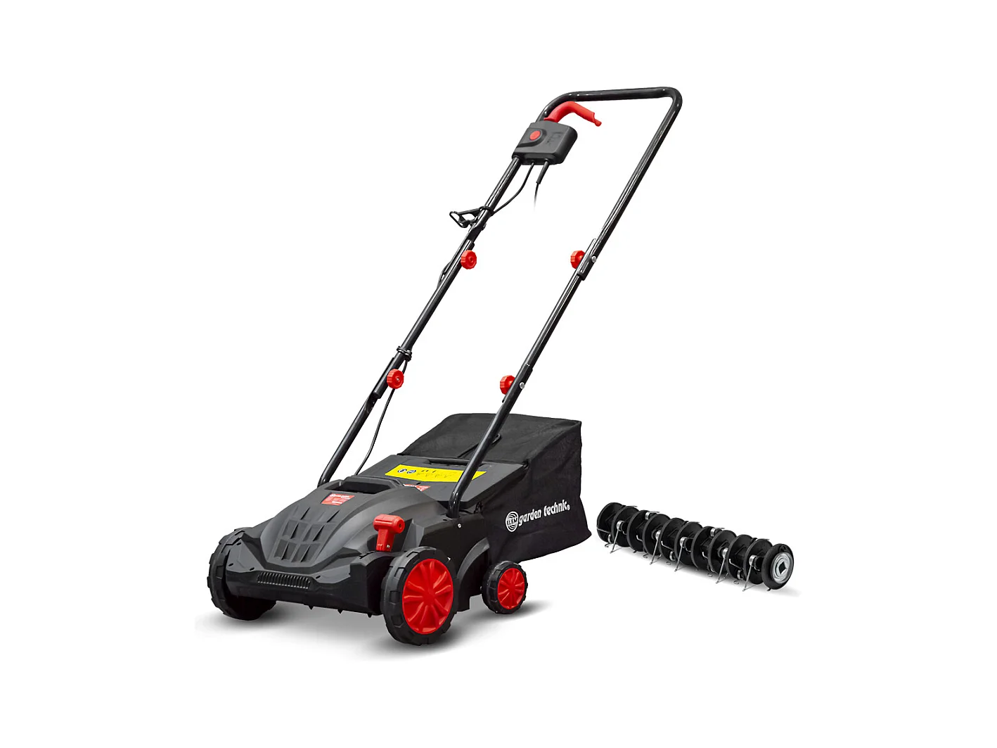 Scarificatore eletttrico e sminuzzatore 1500W - 32cm con regolazione dell'altezza e sacco di raccolta