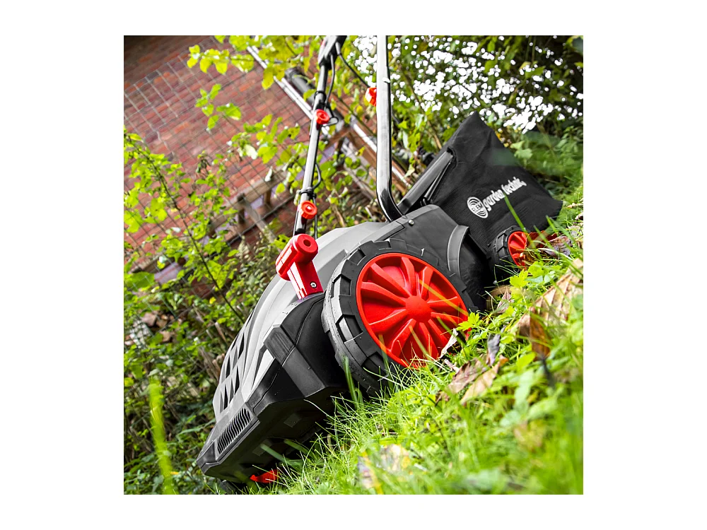 Scarificatore eletttrico e sminuzzatore 1500W - 32cm con regolazione dell'altezza e sacco di raccolta