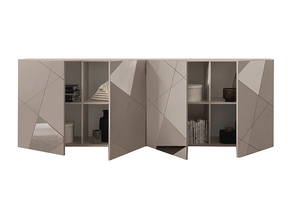 Buffet avec 4 portes - Beige - CANTIANO