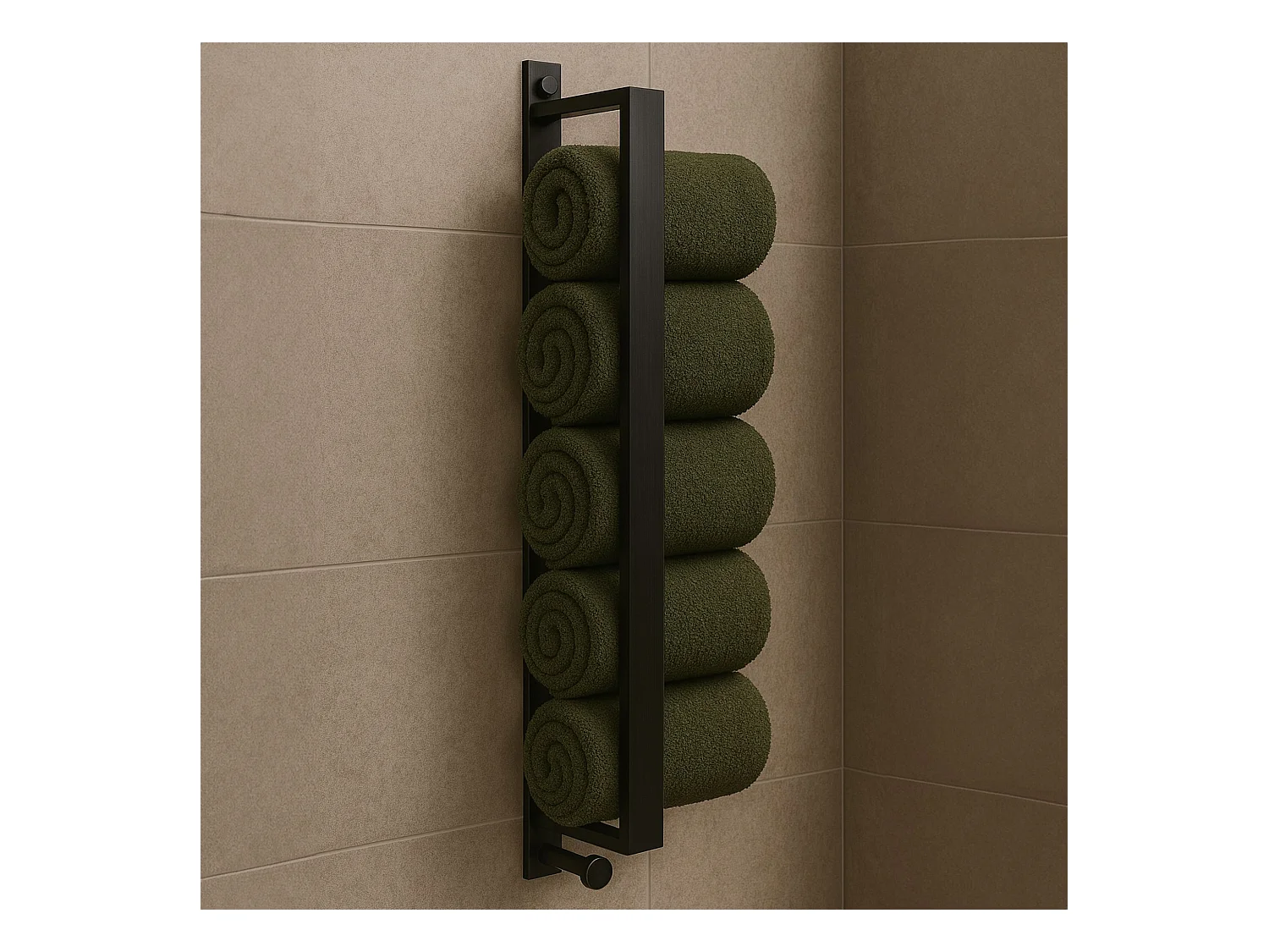 Percha De Baño Rea Black