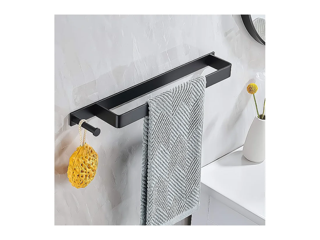 Percha De Baño Rea Black