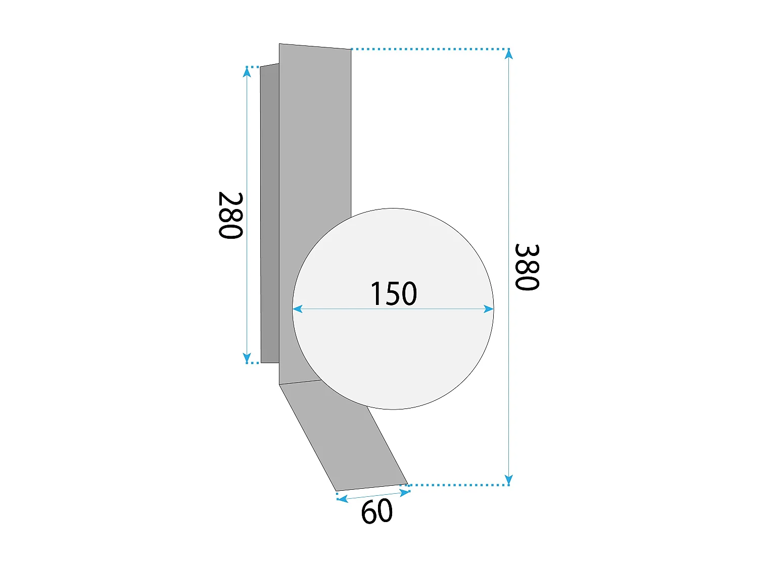 Applique Murale Toolight APP1758-1W White/Gold