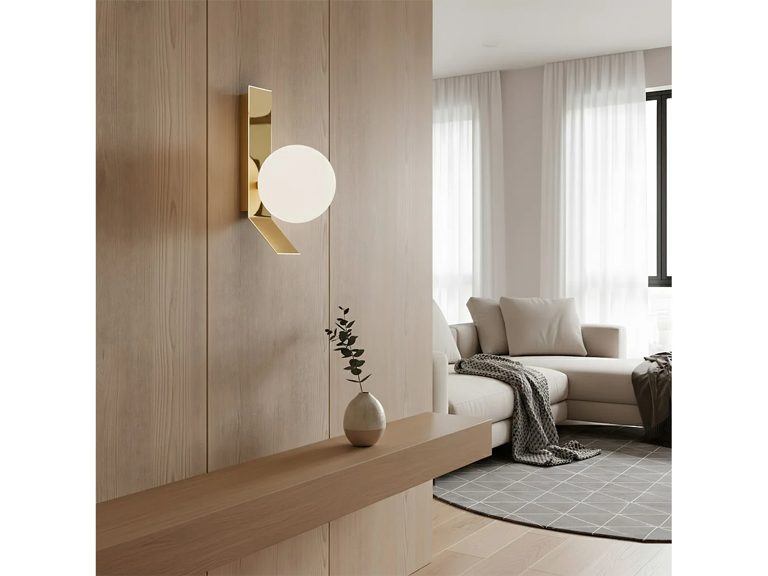 Hängelampe Toolight APP1758-1W White/Gold