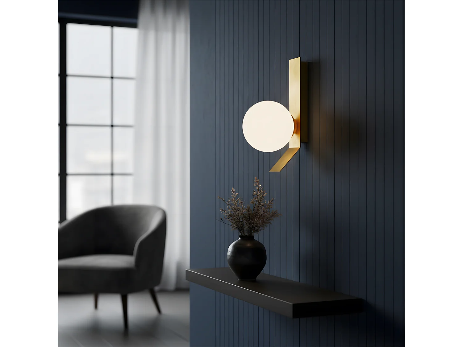 Hängelampe Toolight APP1758-1W White/Gold