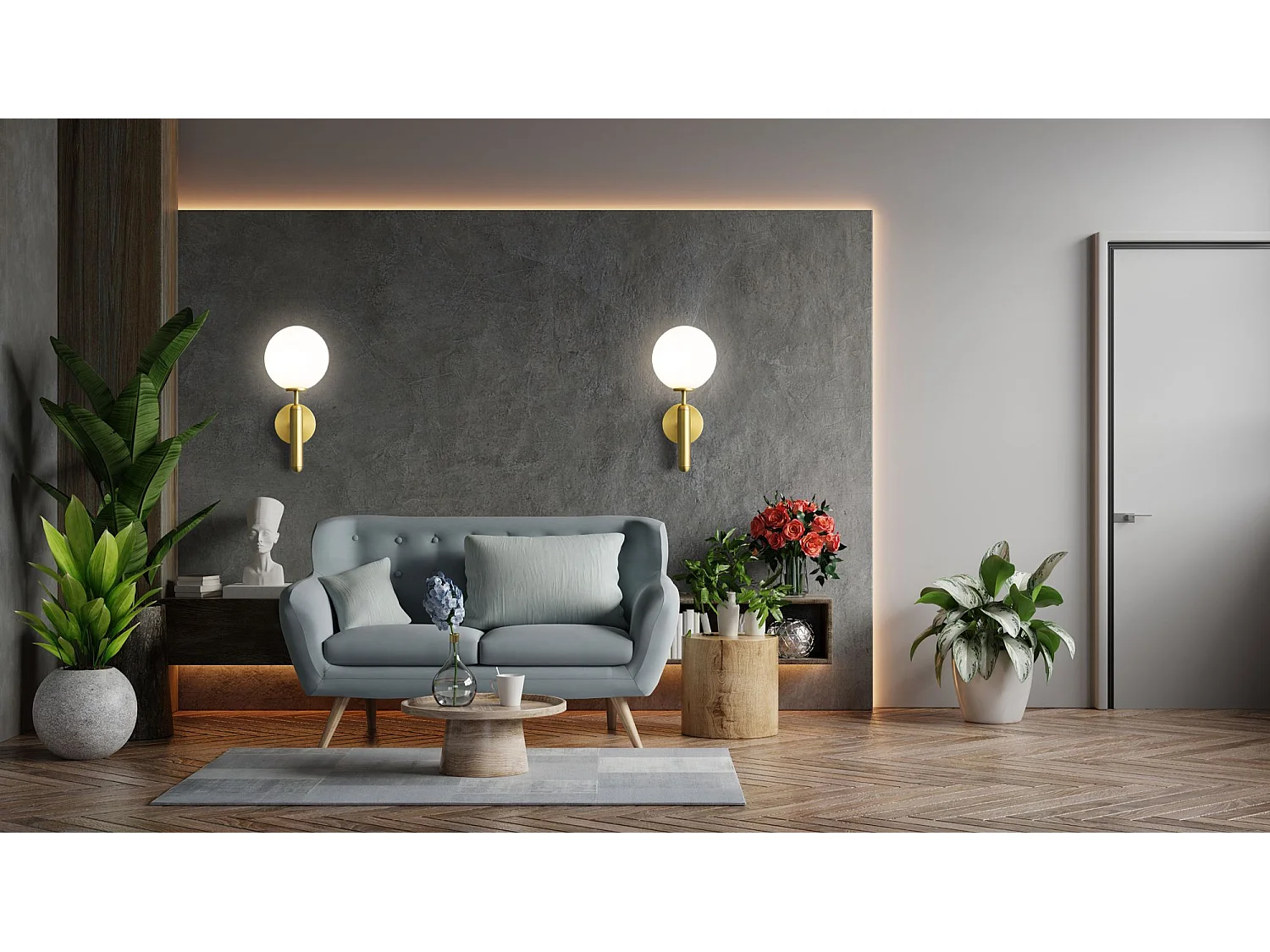 Applique Murale Toolight APP894-1W Gold