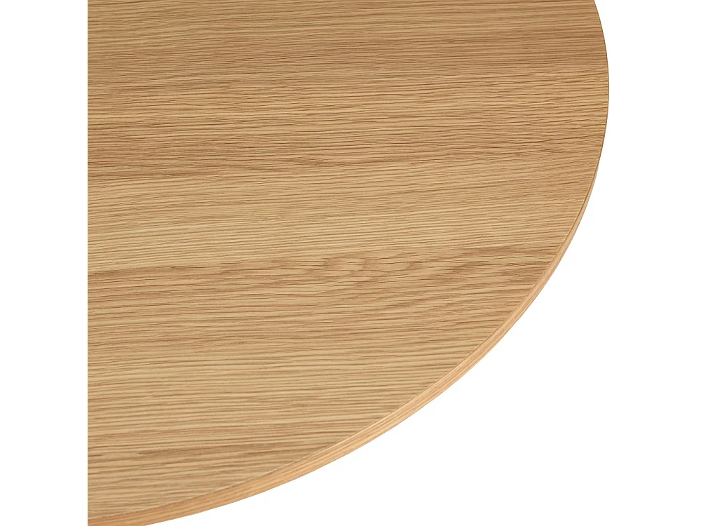 SYA - Table basse ronde D80 décor et chêne naturel pied ajouré