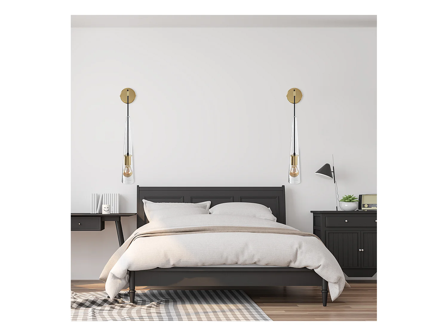 Wandlamp Toolight APP896-1W Gold