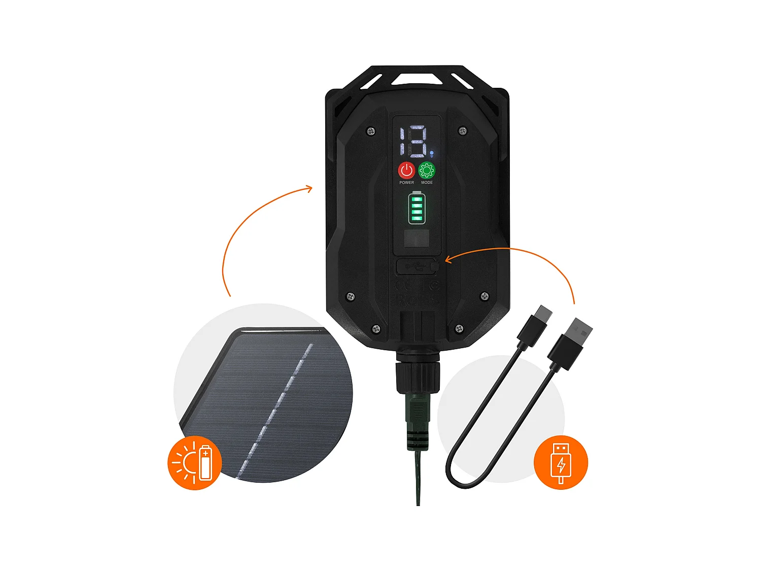 Świąteczne oświetlenie LED solarne Łańcuch świetlny 13 trybów Dekoracje świąteczne na zewnątrz Timer