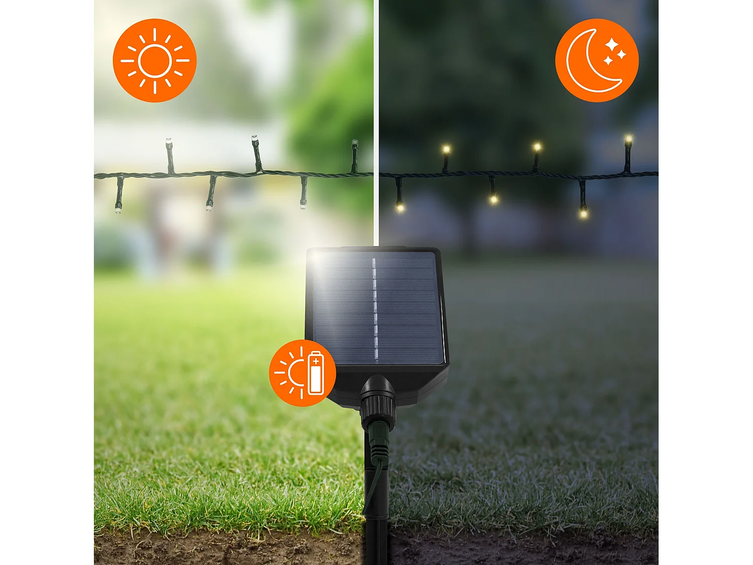 Świąteczne oświetlenie LED solarne Łańcuch świetlny 13 trybów Dekoracje świąteczne na zewnątrz Timer