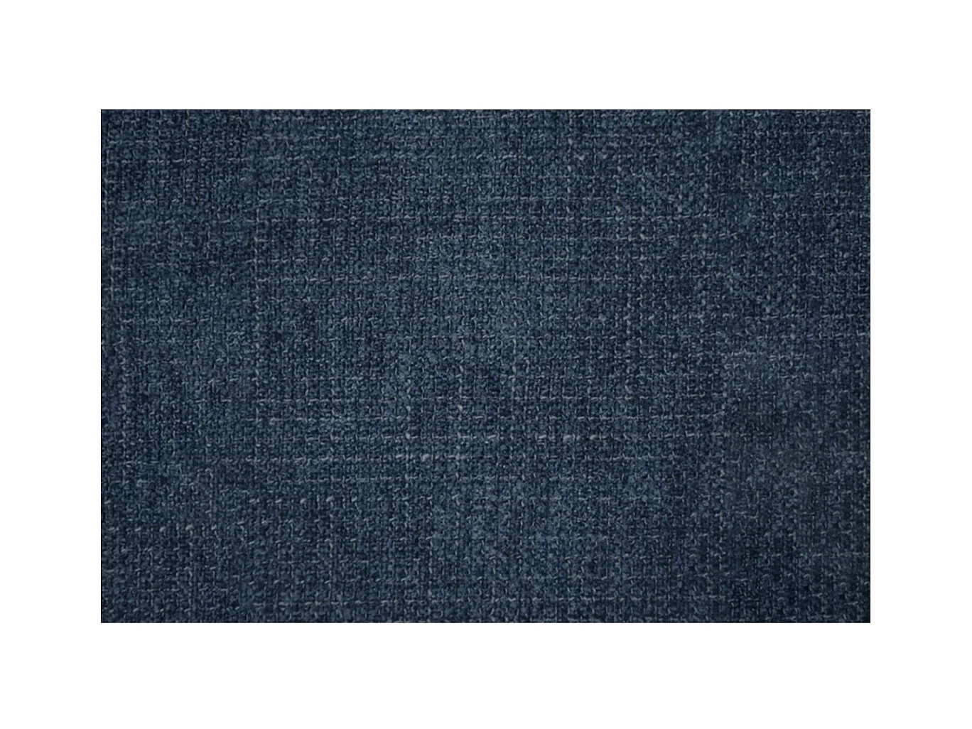 Lit 160x200cm avec tête de lit capitonnée tissu et sommier tapissier Bleu - Hauteur totale : 29cm