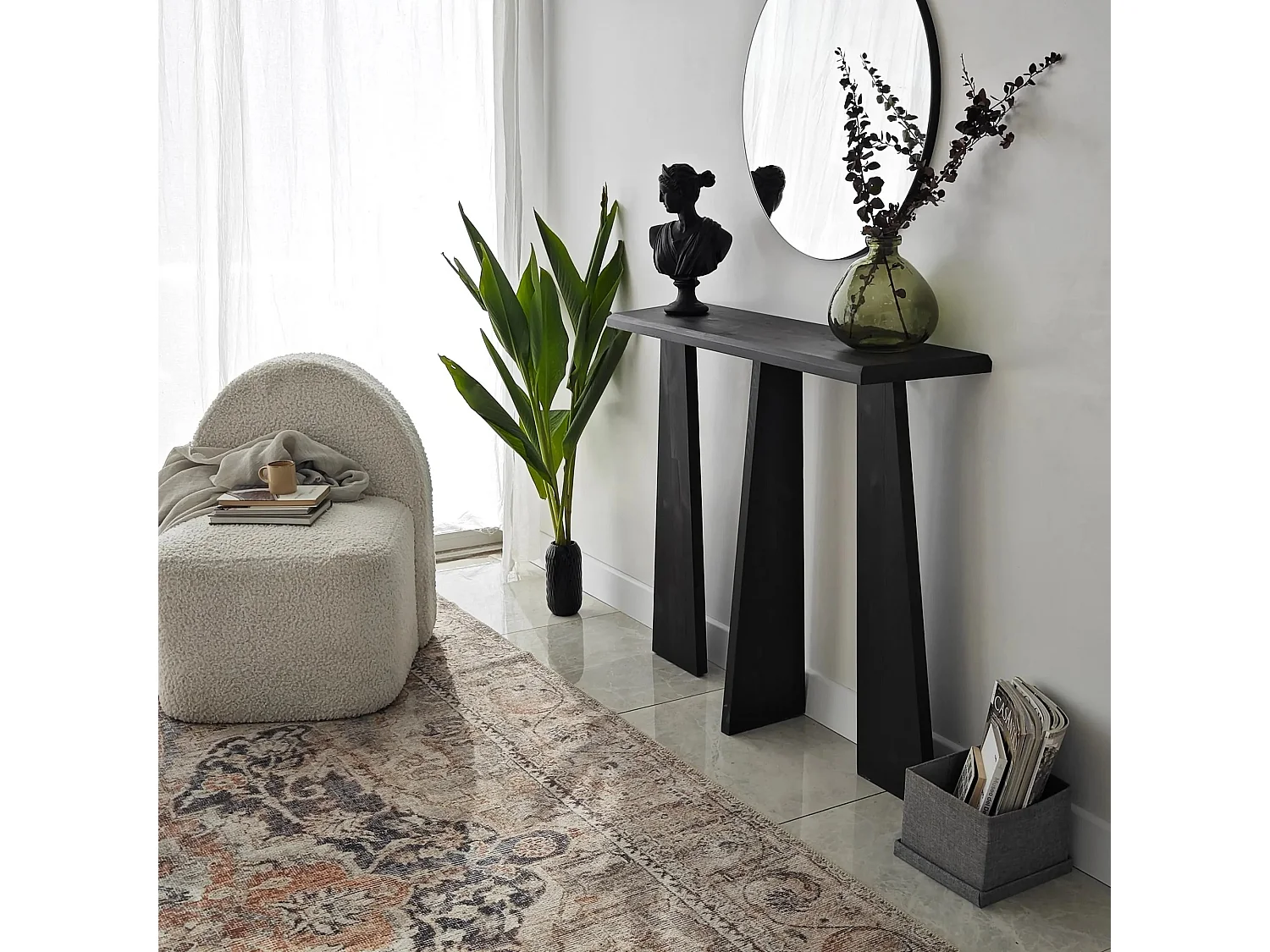 Consola Cleopatra Antracita