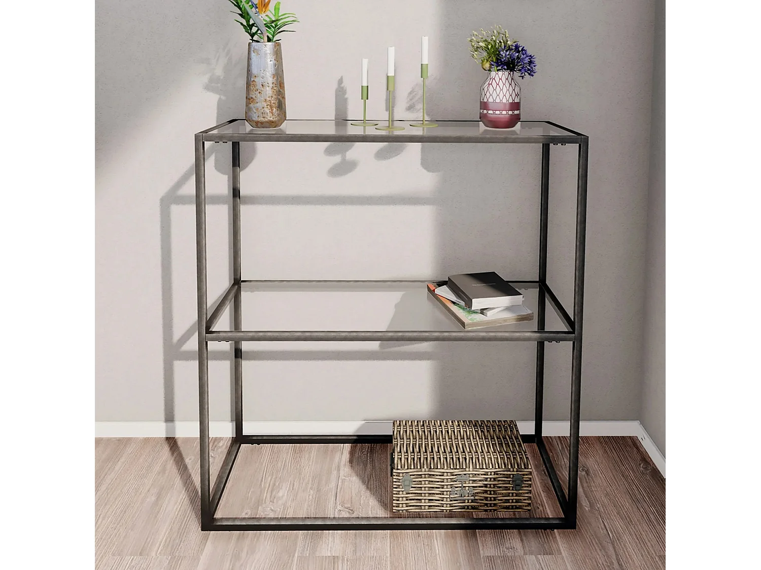 Consola Kailua 2045, Negro, 85x80x30cm