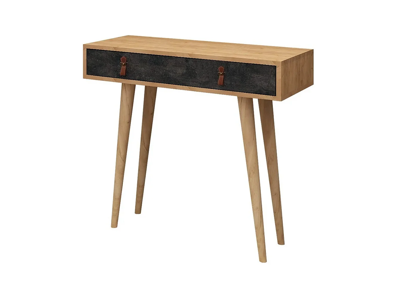 Consola Illas color roble Gris oscuro