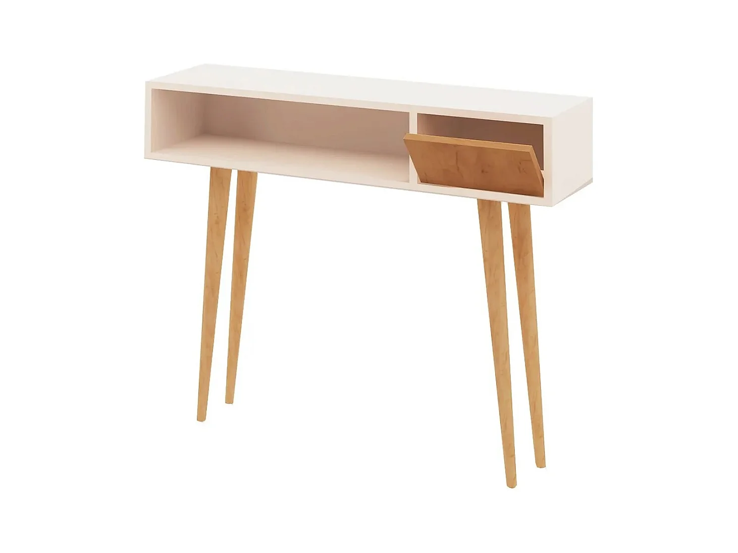 Consola Kiogi color roble Blanco