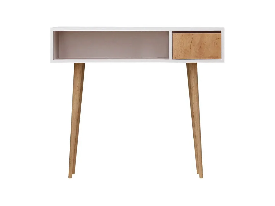 Consola Kiogi color roble Blanco