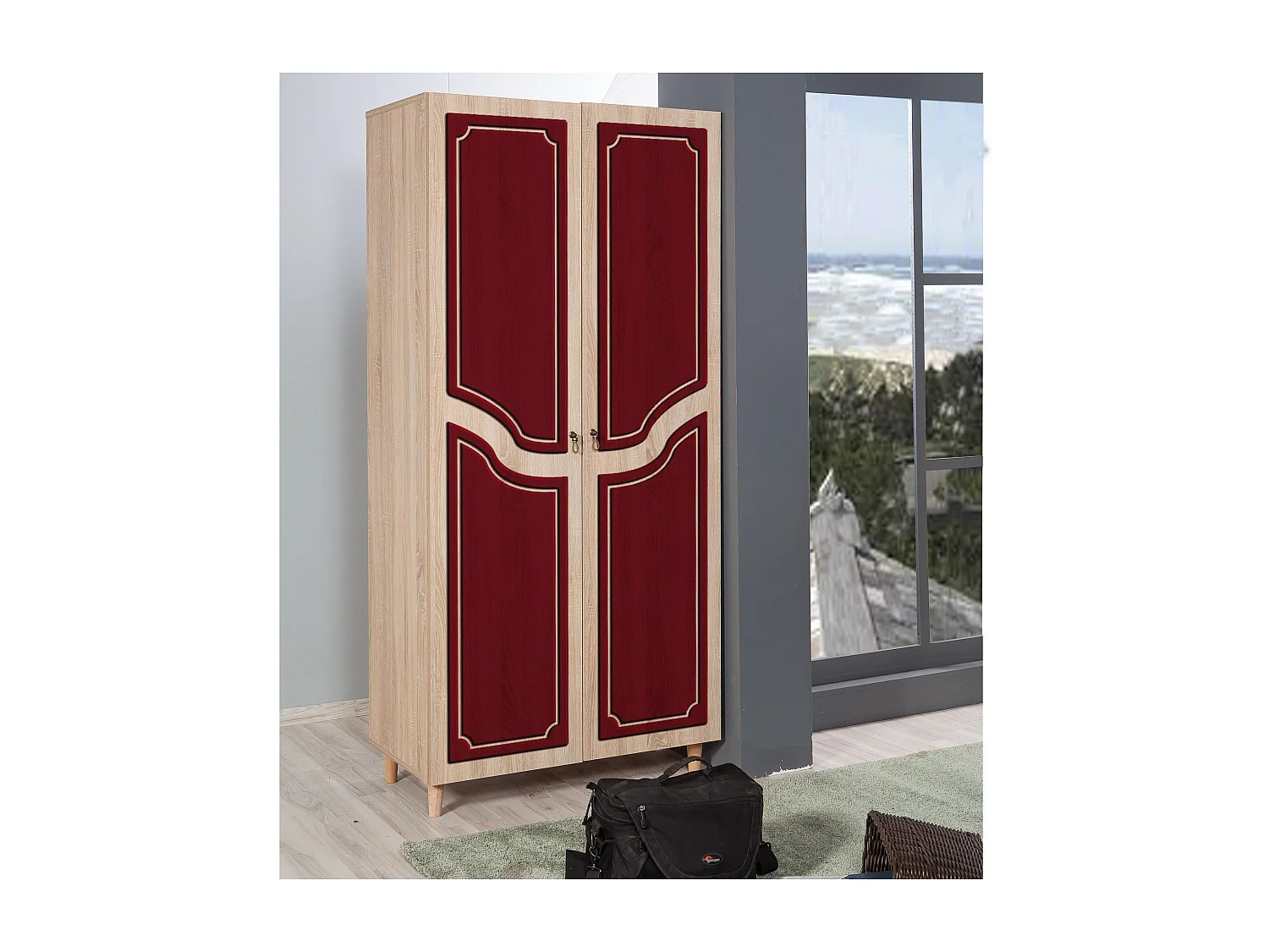 Armario Stil-621 sonoma color roble 90x192x52 cm