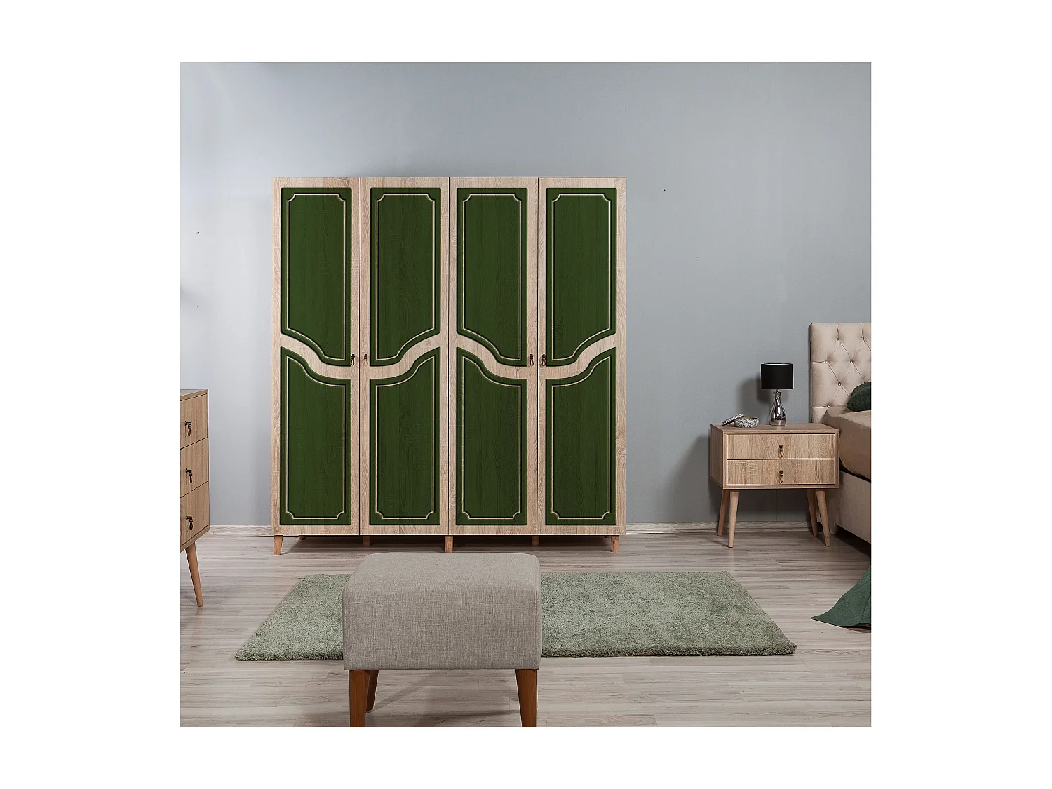 Armario İMAJ-623 sonoma color roble 180x192x52 cm