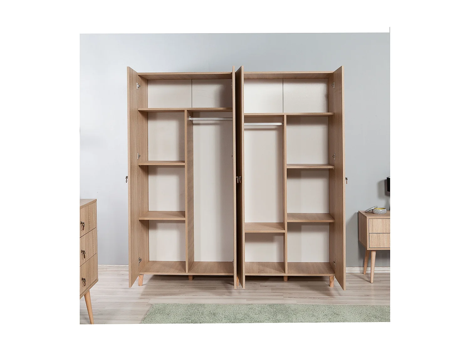 Armario İMAJ-623 sonoma color roble 180x192x52 cm