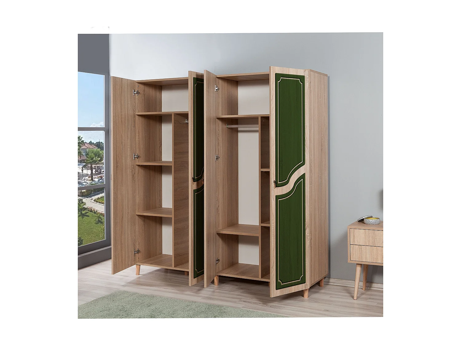 Armario İMAJ-623 sonoma color roble 180x192x52 cm